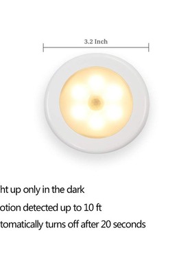 LED Motion Sensor Night Light battery Auto On/Off Induction