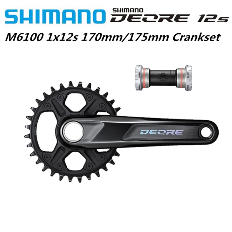 DEORE M6100 M6120 Crankset 1x12 Speed 170mm 175mm 30T 32T Ch-封面