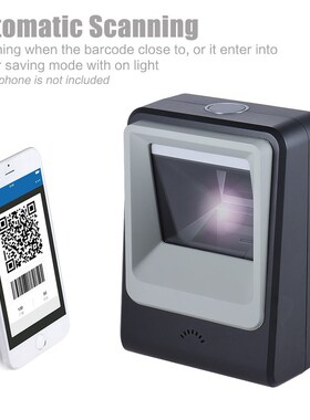 Wired Automatic Desktop 1D Barcode 2D QR Code Picture Scanne
