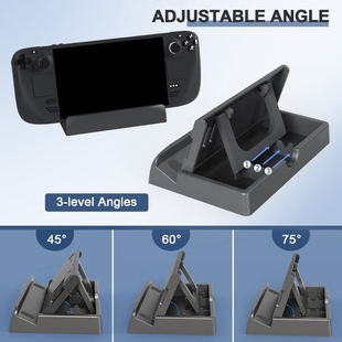 Compatible with Steam Deck Stand Adjustable Game Dock Base H