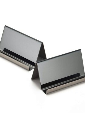 Stainless Steel Business Card Holder For Desk Office Visitin