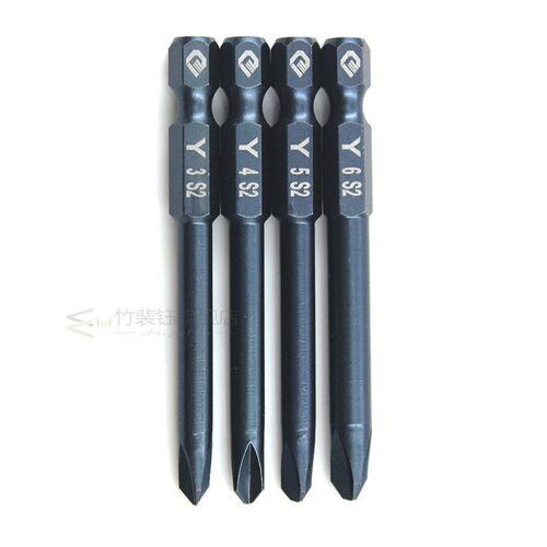4pcs Screwdriver Bit 1/4in Hex Shank Tri-wing Electric Drive