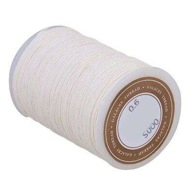 Handmade Sewing Accessories Ramie Waxed Cord String White 0