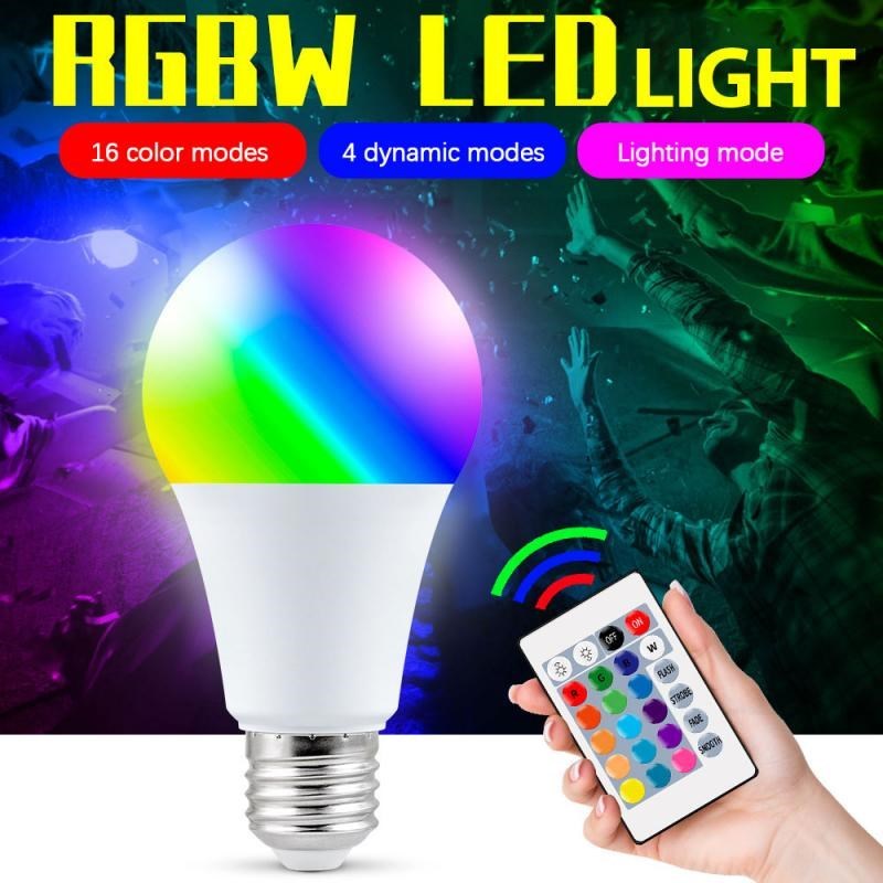 E27 RGBW LED Bulb Lights 5/10/15W LED Smart Bulb Light