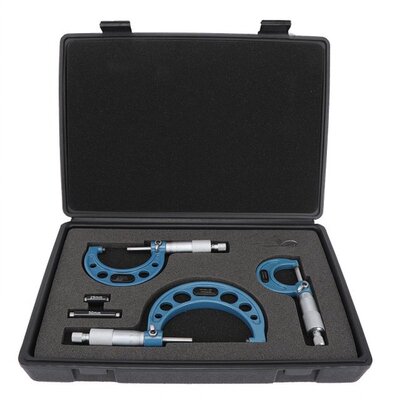 3Pcs Micrometer Set Micrometer Bearing Steel High Accuracy O
