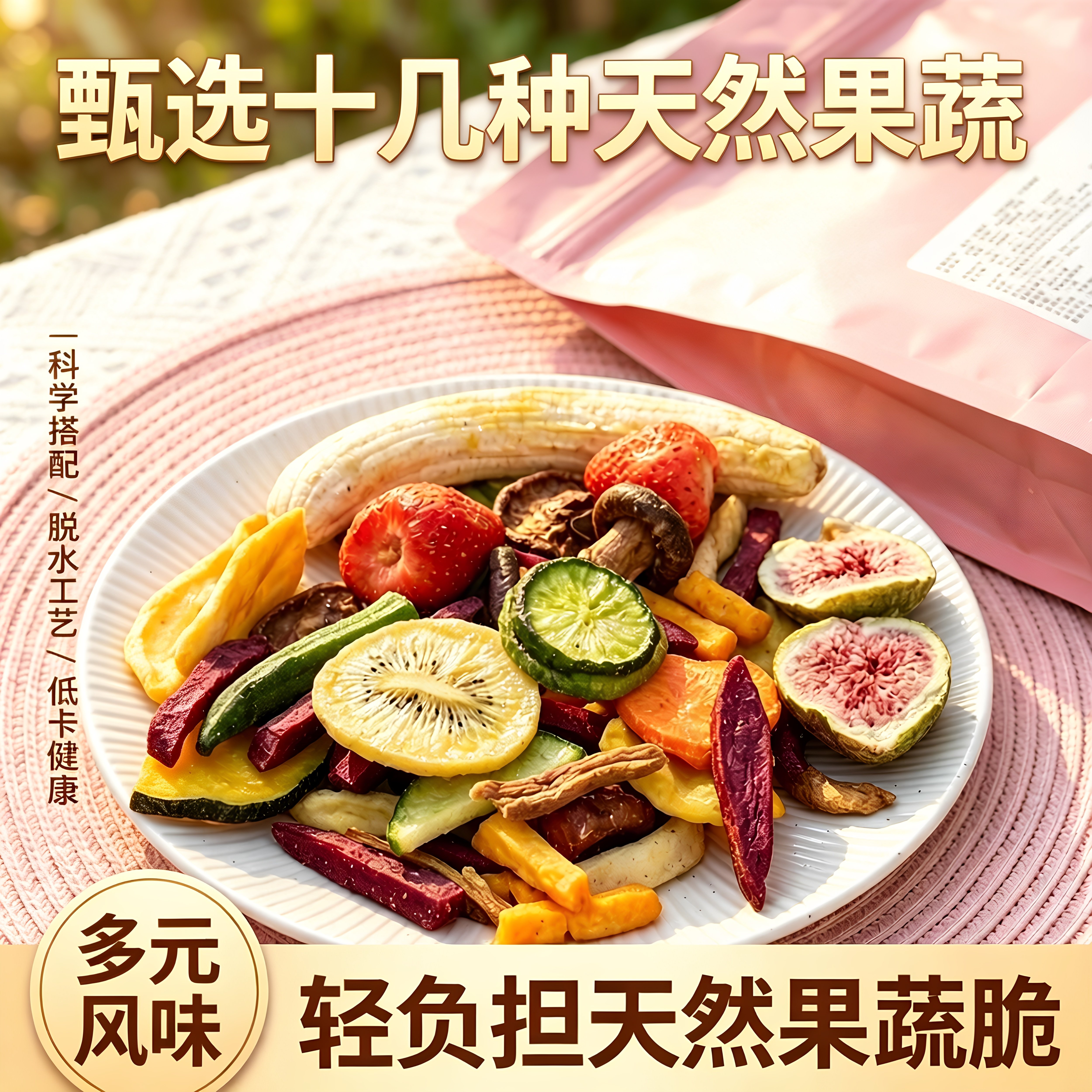零反式脂肪酸健康混合果蔬脆片