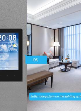 美规4寸Tuya智能中控面板多功能触摸屏控制面板ZigBee网关灯开关