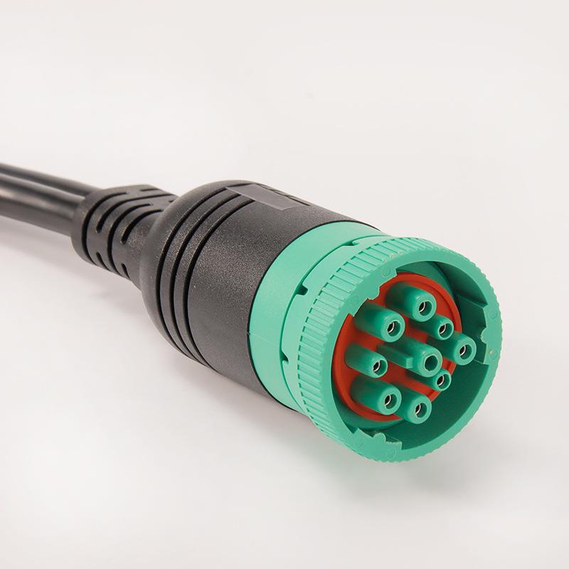 厂家直供 康明斯诊断插头检测线插头9针连接线 J1939-9PIN连接器