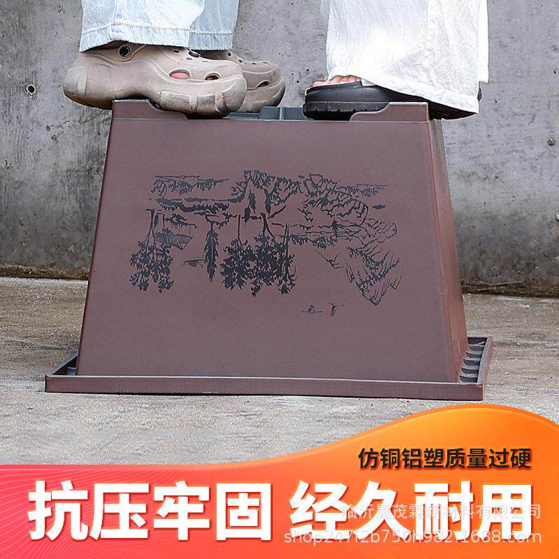 厂家加厚塑料花箱户外庭院外摆大号花盆市政加加深脚花箱