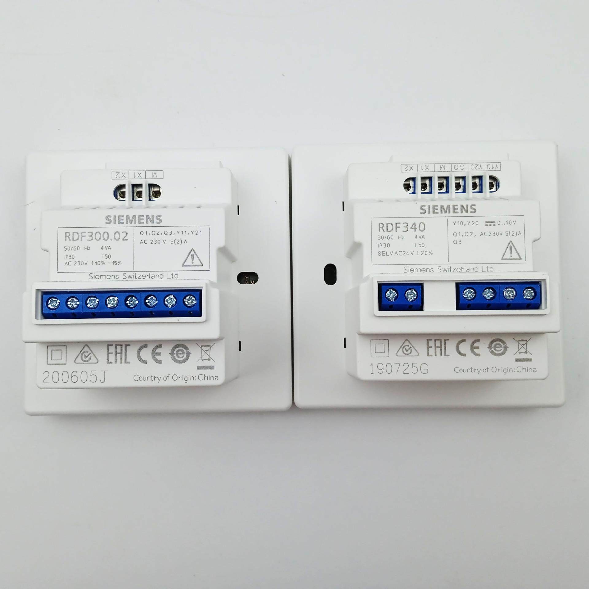 西门子中央空调风机盘管面板开关RDF300.02 RDF300 340液晶温控器