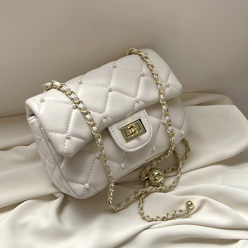 小香风包包女2026新款潮夏季高级感金球链条包爆款百搭斜节日礼品