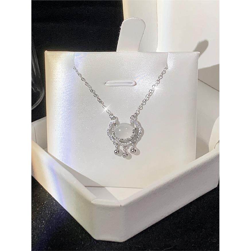 足银正品999纯银平安锁项链女生2026新款轻奢小众高级感 节日礼品