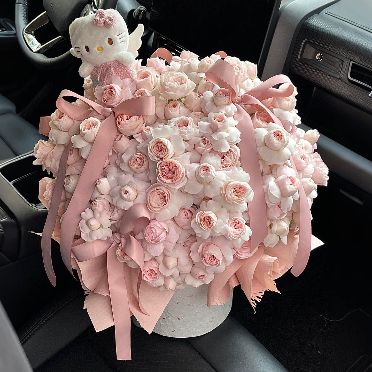 永生花仙子之吻高级抱抱桶送闺蜜仿真香皂花束妇女节玩偶节日礼品