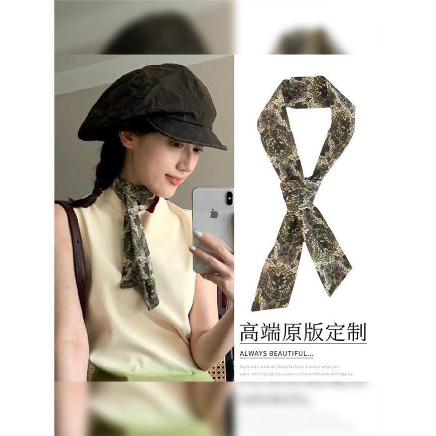 春季新款!印花古着丝巾
