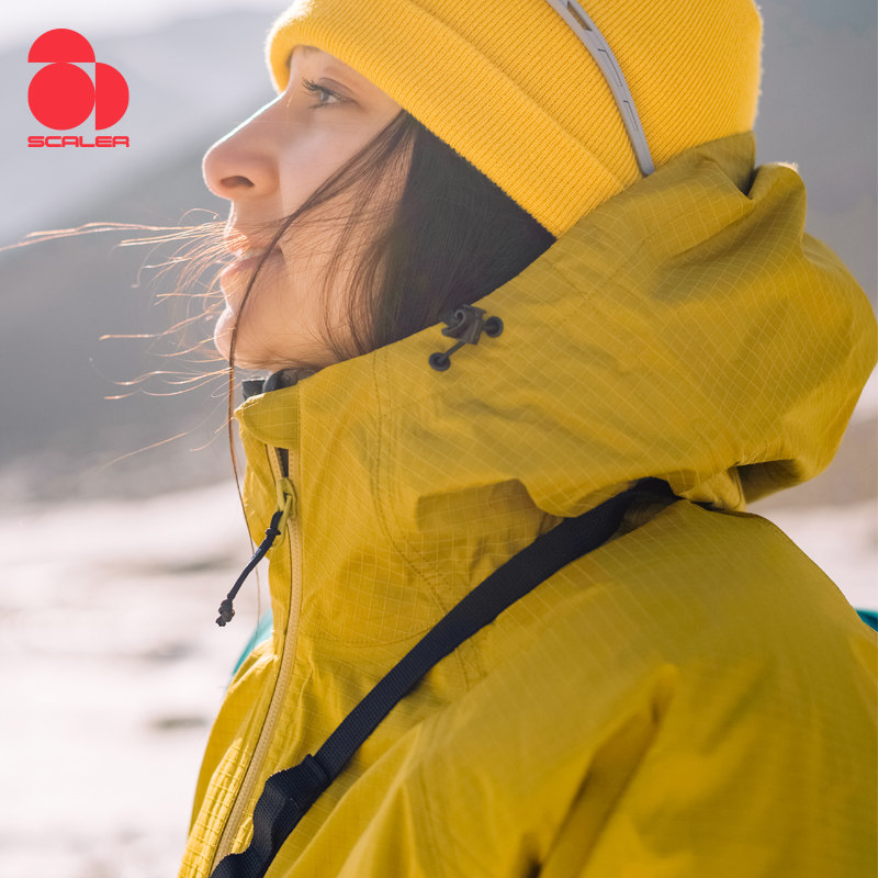 【黄金甲】思凯乐户24秋新款防风防暴雨耐磨登山服外套硬壳冲锋衣