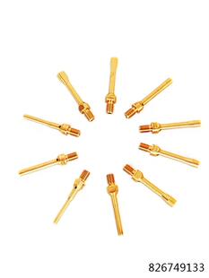 津上斯大弹出头背轴斜孔直孔出水夹头加长顶头西铁城顶料全规格铜