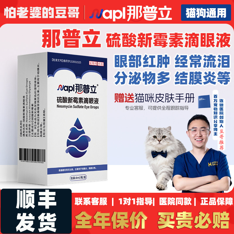怕老婆的豆哥猫狗兽药级眼药水