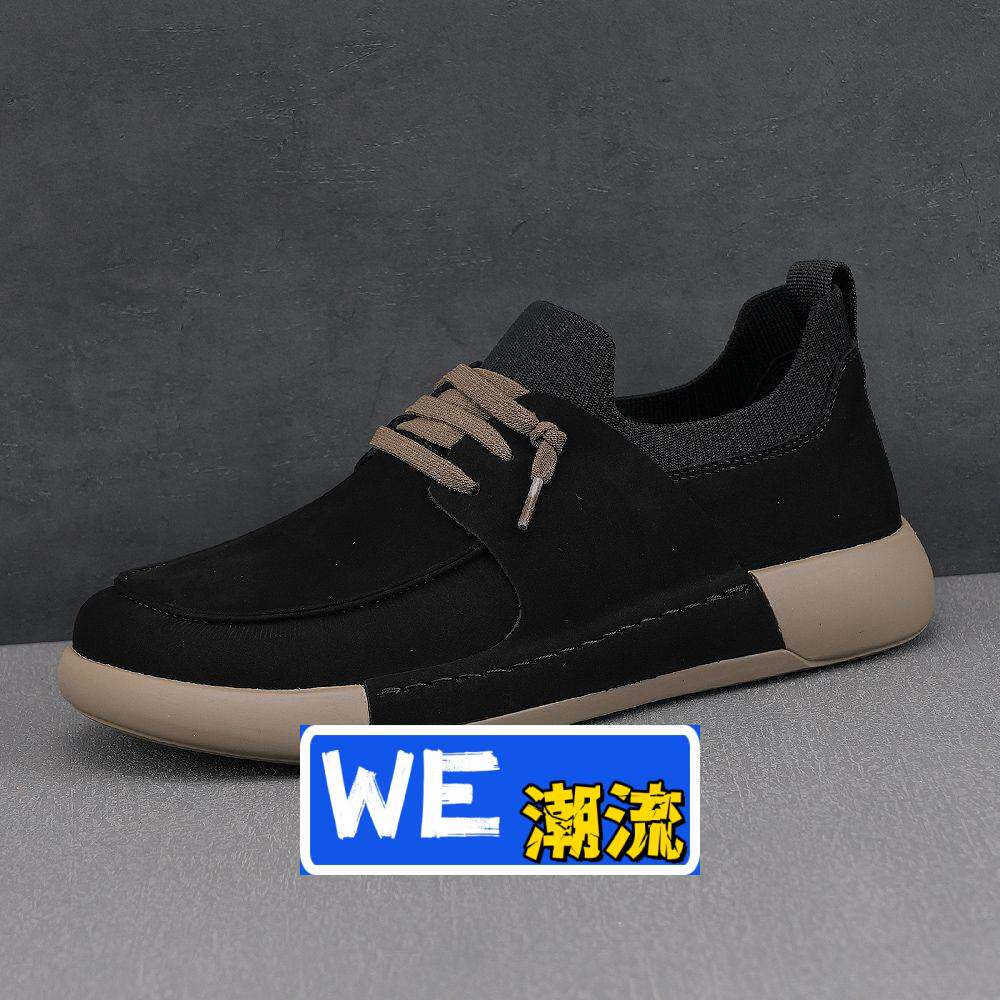 福建双驰春爆款男鞋低帮系带男式懒人鞋软皮轻便休闲鞋男鞋时尚单
