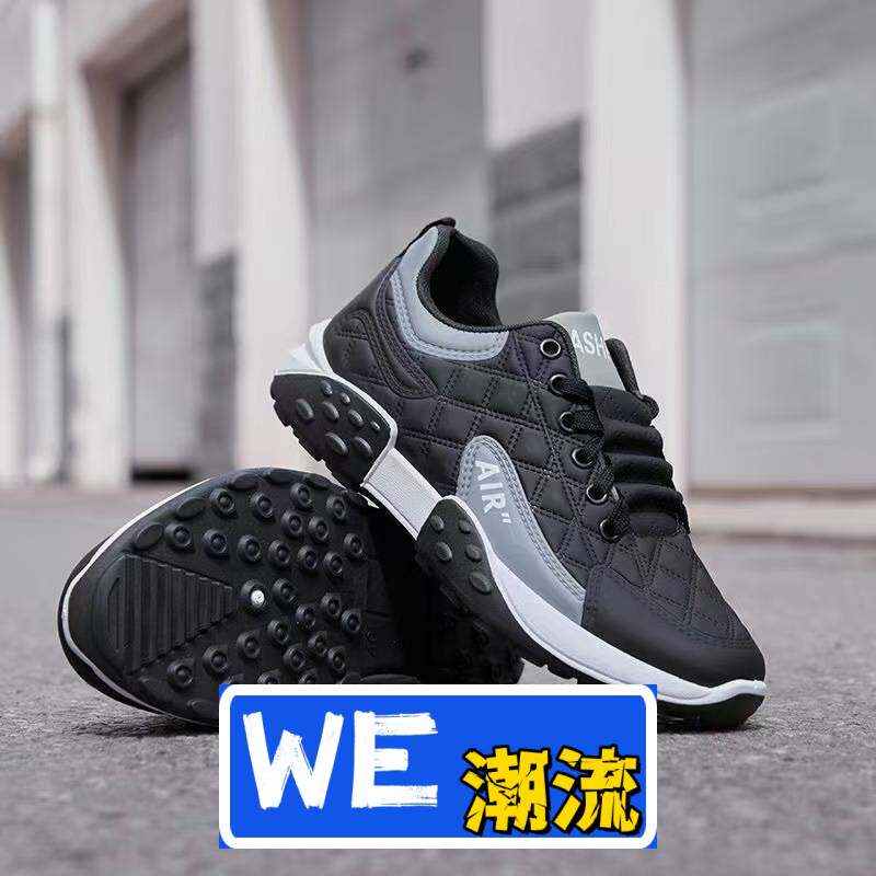 晋江鼎至鞋业运动鞋厚底老爹鞋男款春季韩版舒适跑步阿甘鞋低帮透