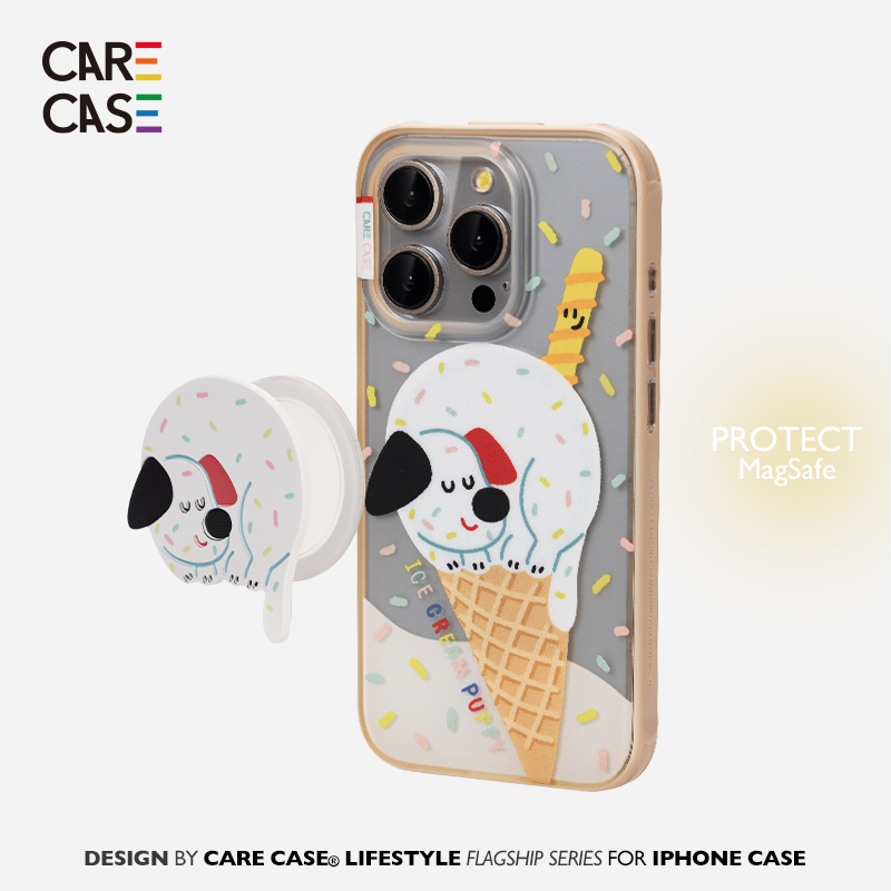 CARECASE冰淇淋狗狗磁吸手机壳