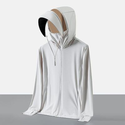 夏季防晒衣男女款冰丝360度高倍防紫外线upf100+可拆卸帽檐钓鱼服