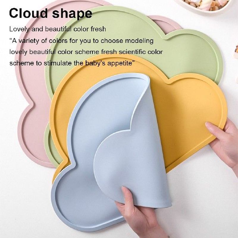 Heat Resistant Dinner Table Mat Cloud Shaped Kids Placemat
