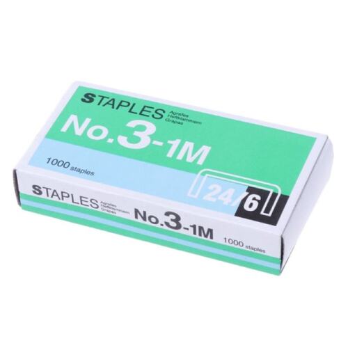 1000Pcs/Box 24/6 Metal Staples For Stapler Office School Sup