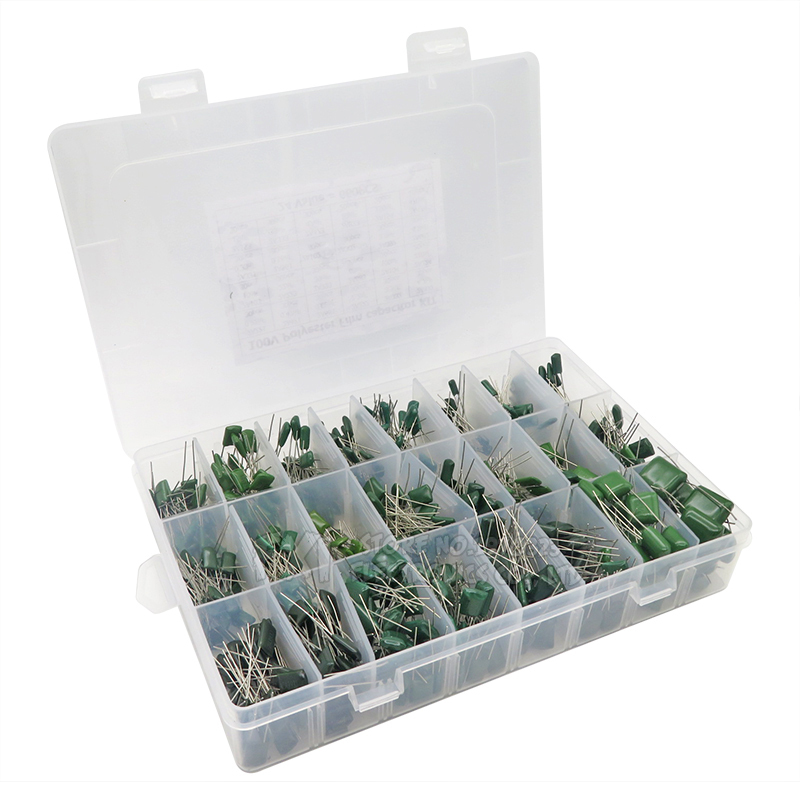 660PCS/lot 24Value Capacitor kit 100V 2A221J to 2A474J Polye