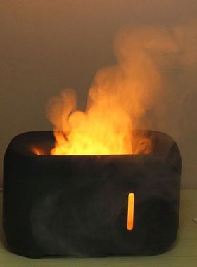 3D Flame Light Humidifier Essential Oil Diffuser Aroma Mist