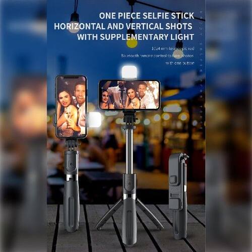 Light Bluetooth Control Extended Tripod Selfie Stick Comes