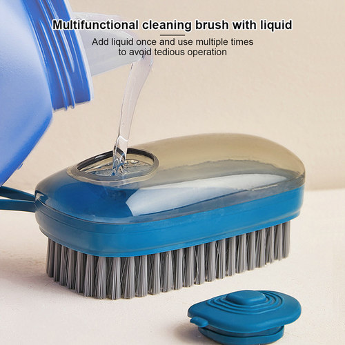 Automatic Liquid Filling Cleaning Brush Shoes Brush Plastic