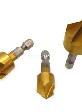 3pc 5 Flute Chamfer Debur Countersink 1/4