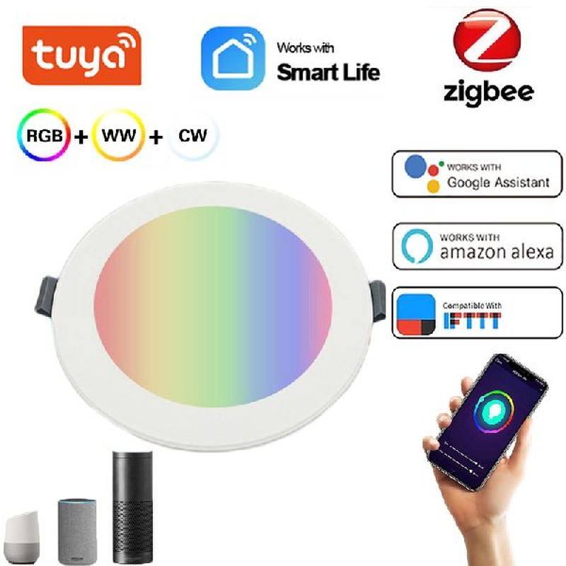 Zigbee 3.0 Tuya LED Downlight Dimming Spot Spot Lighting