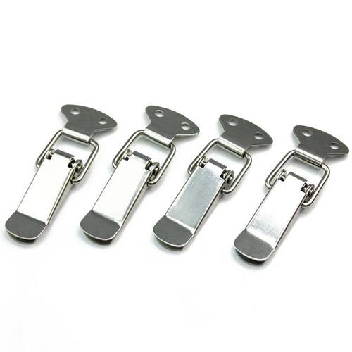 4 Set Stainless Spring Loaded Toggle Case Box Chest Trunk La