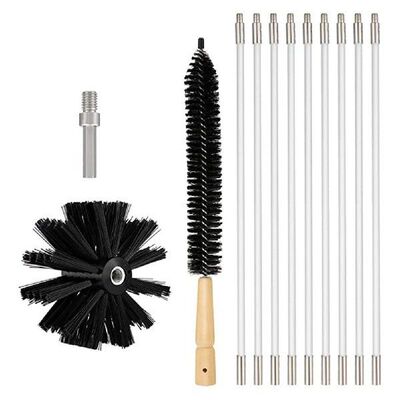 410mm Flexible 9 Rods Chimney Cleaner Kit Multifunction