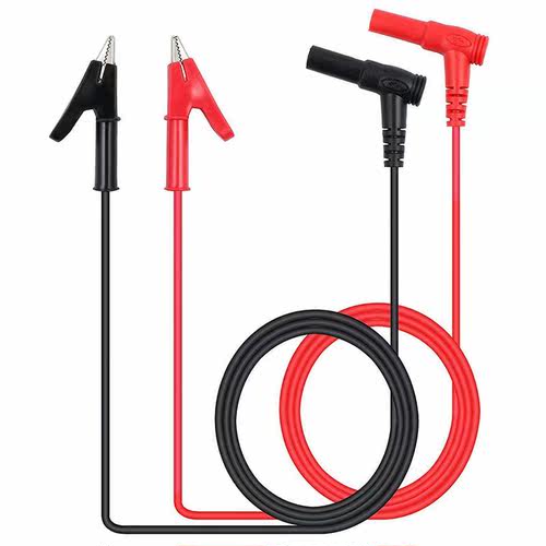 Pair Banana Plug to Alligator Clip Test Lead Crocodile Clip