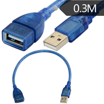 USB 2.0 A male plug to A female jack extension Cable 0.3 1FT