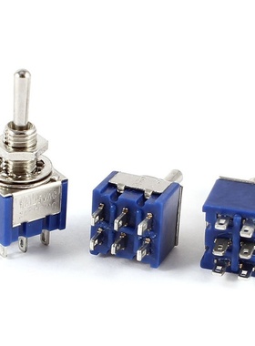 AC 3A 250V 6A 125V DPDT 3 Way ON/Off/ON Latching Switches 3p
