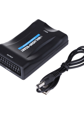 HDMI To SCART 1080p Video Audio Converter Scaler phone STB D