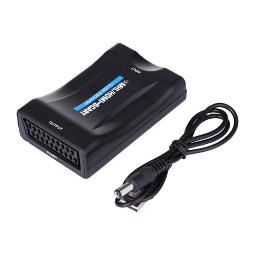 HDMI To SCART 1080p Video Audio Converter Scaler phone STB D