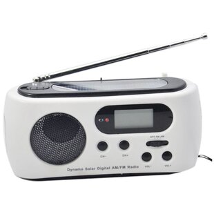 Hand Crank Dynamo Radio LED Flashlight USB Cellphone Charger