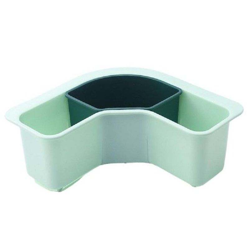 Triangular Drain Basket Kitchen Sink Organizer Rack