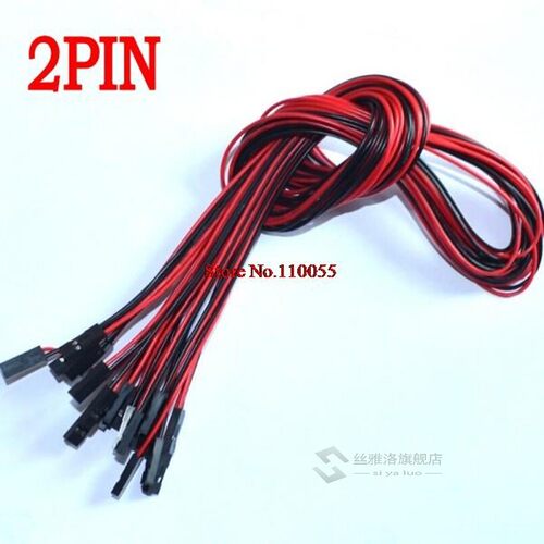 10pcs/lot  70cm 2 Pin Female to Female Jumper Wire Dupont Ca