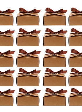 Hot 20 Pcs Kraft Paper Candy Box Wedding Gifts And Gift