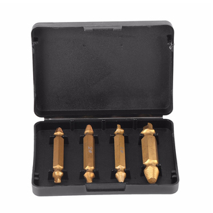 Titanium 4pcs Broken Bolt Damage Screw Remover Extractor Dri