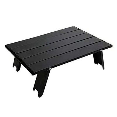 Mini Black Outdoor Aluminum Alloy Folding Table Furniture