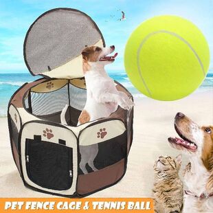 Portable Folding Pet Tent Dog House Octagonal Cage For Cat