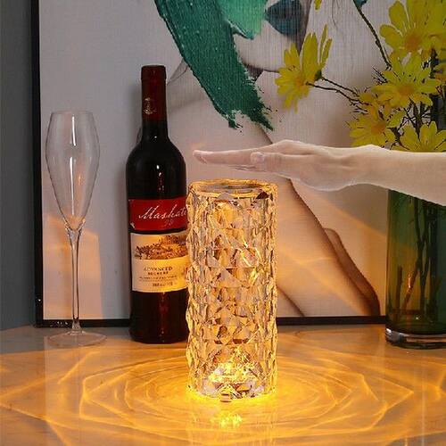 New Modern Glass Crystal Table Lamp Acrylic Decoration Desk