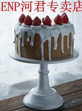 Metal Iron Cake Stand Round Pedestal Dessert Holder Cupcake