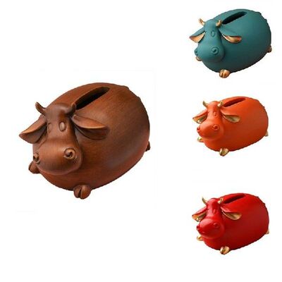 Cow Tissue Box Dinner Table Paper Towel Organizer Living